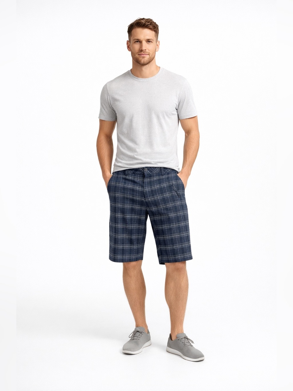Columbia Black and White Checkered Shorts Size 8